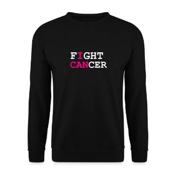 Lutte contre le cancer Cancer Cancer Hospital - Sweat-shirt Unisexe - noir - Devant - Alina (178cm) & Michal (187cm)