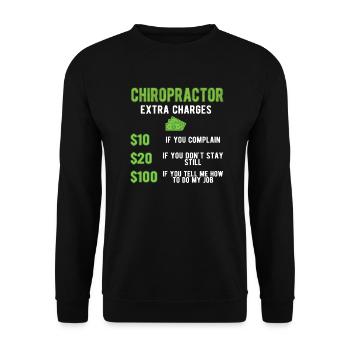 Chiropraktiker Chiropraktik Bester Chiropraktiker - Unisex Pullover - Schwarz - Vorne - Alina (178cm) & Michal (187cm)