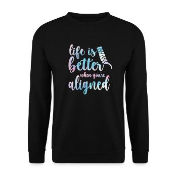 Chiropraktiker Chiropraktik Bester Chiropraktiker - Unisex Pullover - Schwarz - Vorne - Alina (178cm) & Michal (187cm)