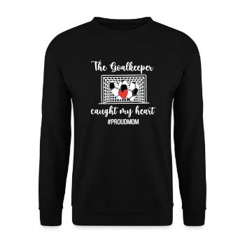Fußballtorhüter-Mutter Fußballtorwart Mama Goalie - Unisex Pullover - Schwarz - Vorne - Alina (178cm) & Michal (187cm)