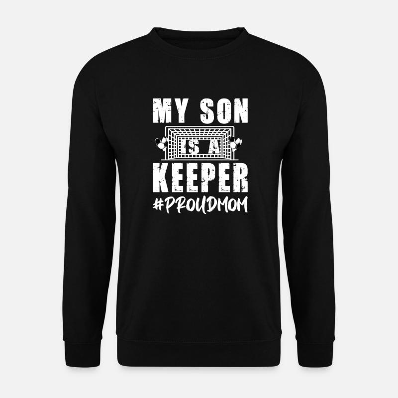 Fußballtorwart-Mutter Fußballtorhüter Mama Goalie - Unisex Pullover - Schwarz