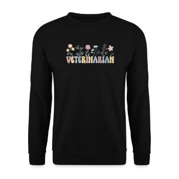 Veterinarian Veterinarian Veterinarian - Unisex Sweatshirt - black - Front - Alina (178cm) & Michal (187cm)