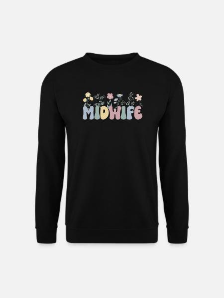 Hebammengeschenk Geburtshelferin Hebamme - Unisex Pullover - Schwarz