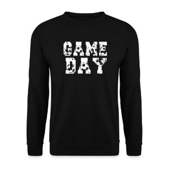 Football Game Day Football Fan Football Match Day - Unisex Sweatshirt - black - Front - Alina (178cm) & Michal (187cm)