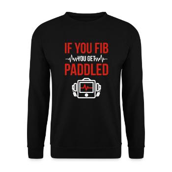 Emergency Nurse Nurse Emergency Room - Unisex Sweatshirt - black - Front - Alina (178cm) & Michal (187cm)