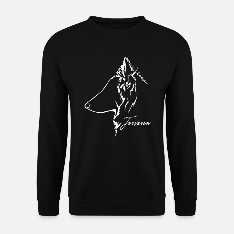 Belgian TERVUREN Profil Hunde Hund Wilsigns - Unisex Pullover - Schwarz