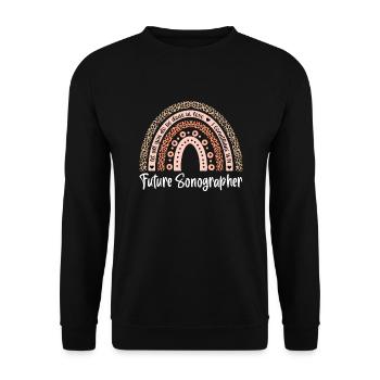 Ultraschalldiagnostik Studium Sonographie Student - Unisex Pullover - Schwarz - Vorne - Alina (178cm) & Michal (187cm)