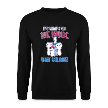 Sonographer Sonographie Ultraschalldiagnostiker - Unisex Pullover - Schwarz - Vorne - Alina (178cm) & Michal (187cm)