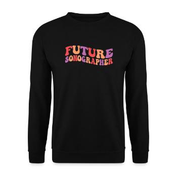 Ultraschalldiagnostik Studium Sonographie Student - Unisex Pullover - Schwarz - Vorne - Alina (178cm) & Michal (187cm)