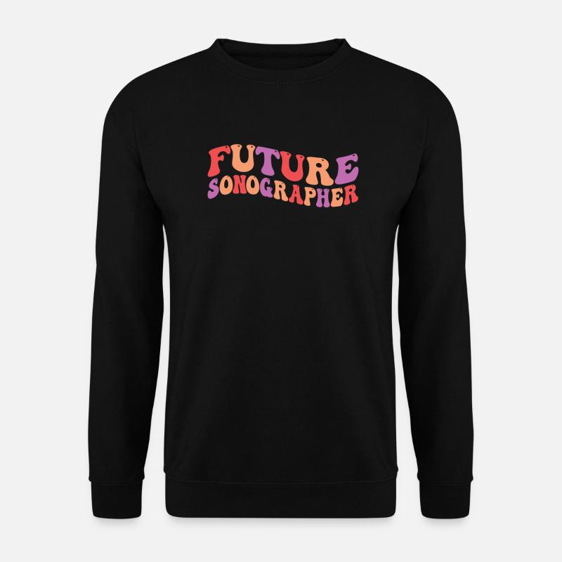 Ultrasound Diagnostics Study Sonography Student - Unisex Sweatshirt - black