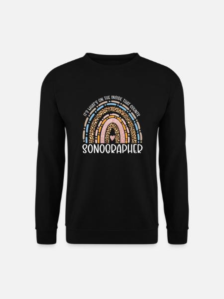 Échographiste Échographie Diagnostiqueur échographique - Sweat-shirt Unisexe - noir
