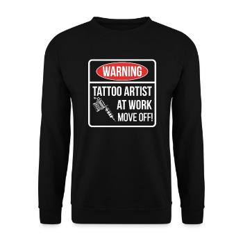 Tattoo Artist Tattoo Artist Gift Tatooist Tattoo - Unisex Sweatshirt - black - Front - Alina (178cm) & Michal (187cm)