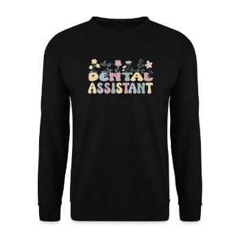 Dental Assistant Dental Assistant - Unisex Sweatshirt - black - Front - Alina (178cm) & Michal (187cm)