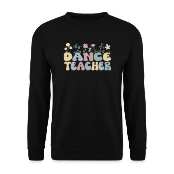 Tanzlehrer Anerkennung Tanzlehrerin Tanzunterricht - Unisex Pullover - Schwarz - Vorne - Alina (178cm) & Michal (187cm)