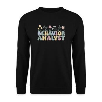 Behavioral Analyst Gift Behavior Analyst - Unisex Sweatshirt - black - Front - Alina (178cm) & Michal (187cm)