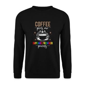 Childcare provider Childcare worker Gift - Unisex Sweatshirt - black - Front - Alina (178cm) & Michal (187cm)
