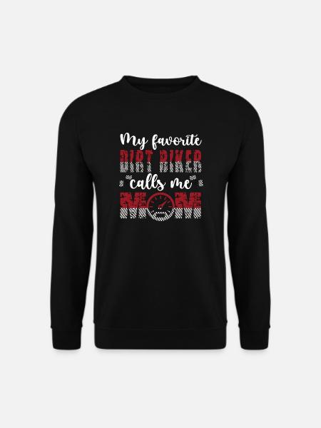 Motocross-Mutter Motocrossfahrer Motocross-Mama - Unisex Pullover - Schwarz