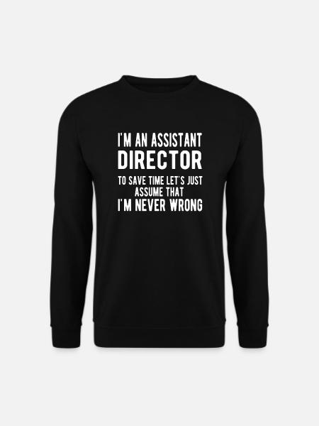 Stellvertretender Direktor Stellvertreter Geschenk - Unisex Pullover - Schwarz