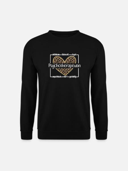 Psychotherapeutin Psychotherapie Psychotherapeut - Unisex Pullover - Schwarz