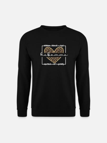 Hebamme Geburtshelferin Geschenk Für Hebammen - Unisex Pullover - Schwarz