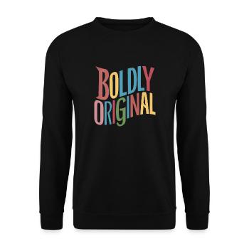 Boldly Original - Unisex Sweatshirt - black - Front - Alina (178cm) & Michal (187cm)