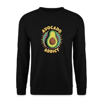 Avocado Addict - Unisex Sweatshirt - black - Front - Alina (178cm) & Michal (187cm)