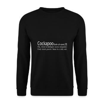 Cockapoo - Unisex Sweatshirt - black - Front - Alina (178cm) & Michal (187cm)