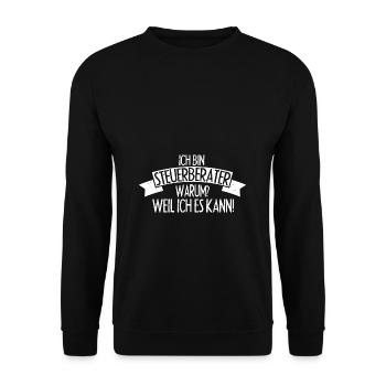 Steuerberater - Weil Ich Es Kann Finanzen Steuerbe - Unisex Pullover - Schwarz - Vorne - Alina (178cm) & Michal (187cm)