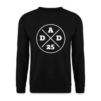 Devenir papa 2025 – Cadeau pour papa et papa - Sweat-shirt Unisexe - noir - Devant - Alina (178cm) & Michal (187cm)