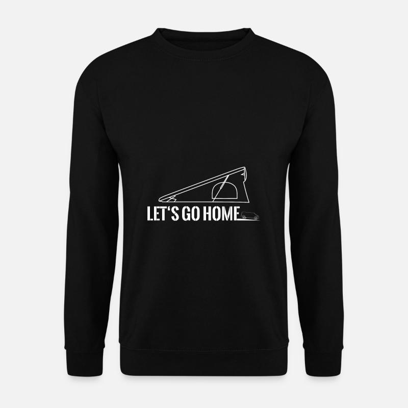 Hubdach Klappdach Faltdach Let's go home - Unisex Pullover - Schwarz
