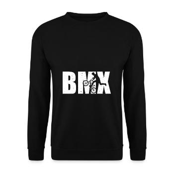 BMX Kinder Jungen Mädchen - Unisex Pullover - Schwarz - Vorne - Alina (178cm) & Michal (187cm)