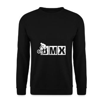 BMX Zubehör für Kinder - Unisex Pullover - Schwarz - Vorne - Alina (178cm) & Michal (187cm)