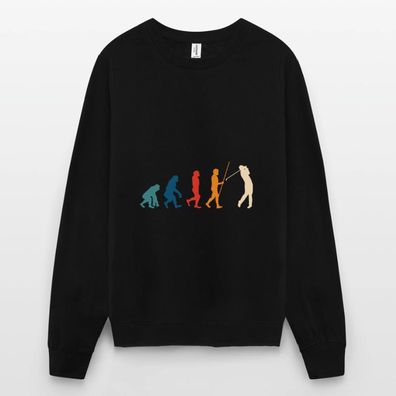Golf Evolution Golfer Geschenk Golfschläger Unisex Pullover