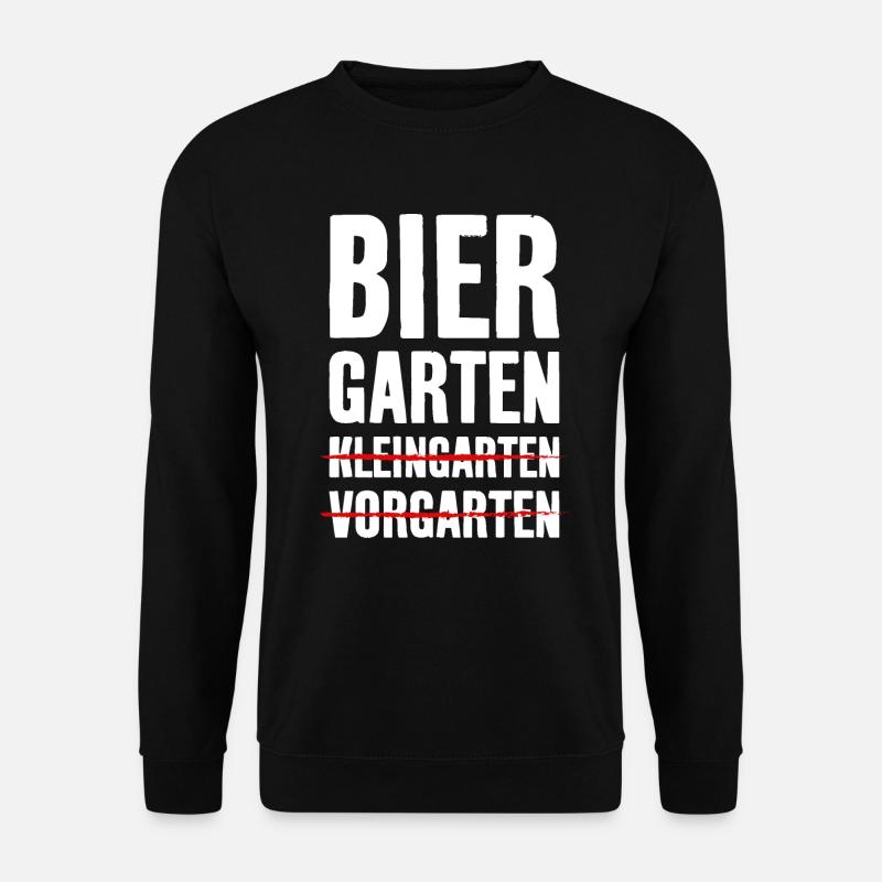BIERGARTEN KLEINGARTEN GARTEN BIER - Unisex Pullover - Schwarz