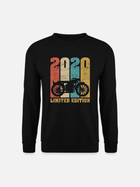 Vintage Motorrad 2020 Retro Geburtstagsgeschenk - Unisex Pullover - Schwarz