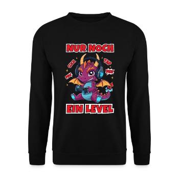 Gamer Gaming Dragon Kids Kids - Unisex Sweatshirt - black - Front - Alina (178cm) & Michal (187cm)