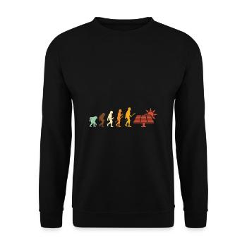 Solar Energy Photovoltaics Renewable Energies - Unisex Sweatshirt - black - Front - Alina (178cm) & Michal (187cm)