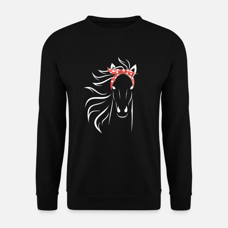 Pferd - Unisex Pullover - Schwarz