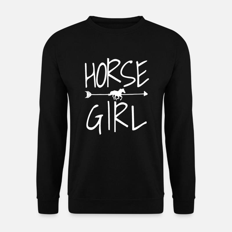 Pferd - Unisex Pullover - Schwarz