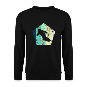 Snowboarding - Unisex Pullover - Schwarz - Vorne - Alina (178cm) & Michal (187cm)