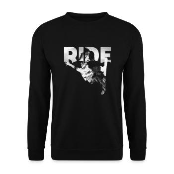 Snowboarding - Unisex Pullover - Schwarz - Vorne - Alina (178cm) & Michal (187cm)