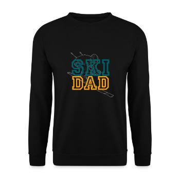 Skiing Skiing Skiing Skiing Skiing - Unisex Sweatshirt - black - Front - Alina (178cm) & Michal (187cm)