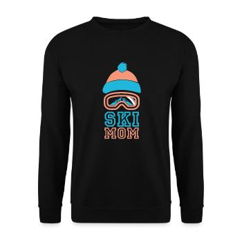 Skiing Skiing Skiing Skiing Skiing - Unisex Sweatshirt - black - Front - Alina (178cm) & Michal (187cm)