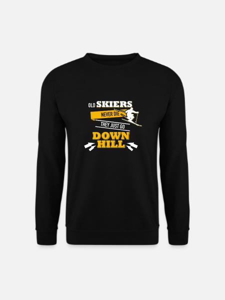Skiing Skiing Skiing Skiing Skiing - Unisex Sweatshirt - black