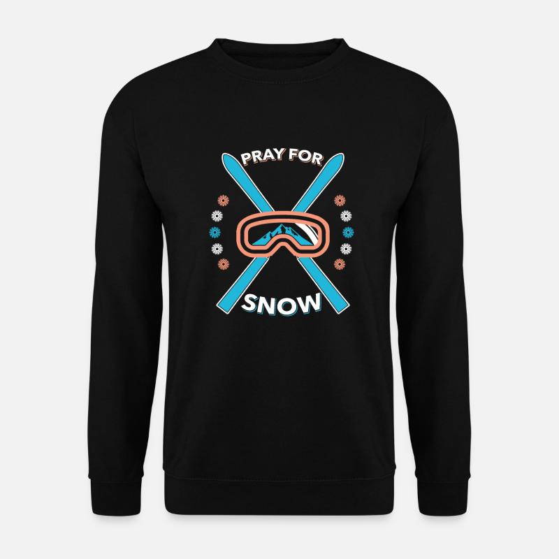 Skiing Skiing Skiing Skiing Skiing - Unisex Sweatshirt - black