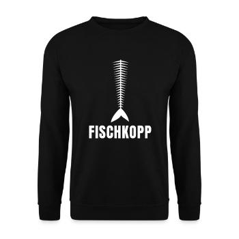 Fischkopp - Unisex Pullover - Schwarz - Vorne - Alina (178cm) & Michal (187cm)