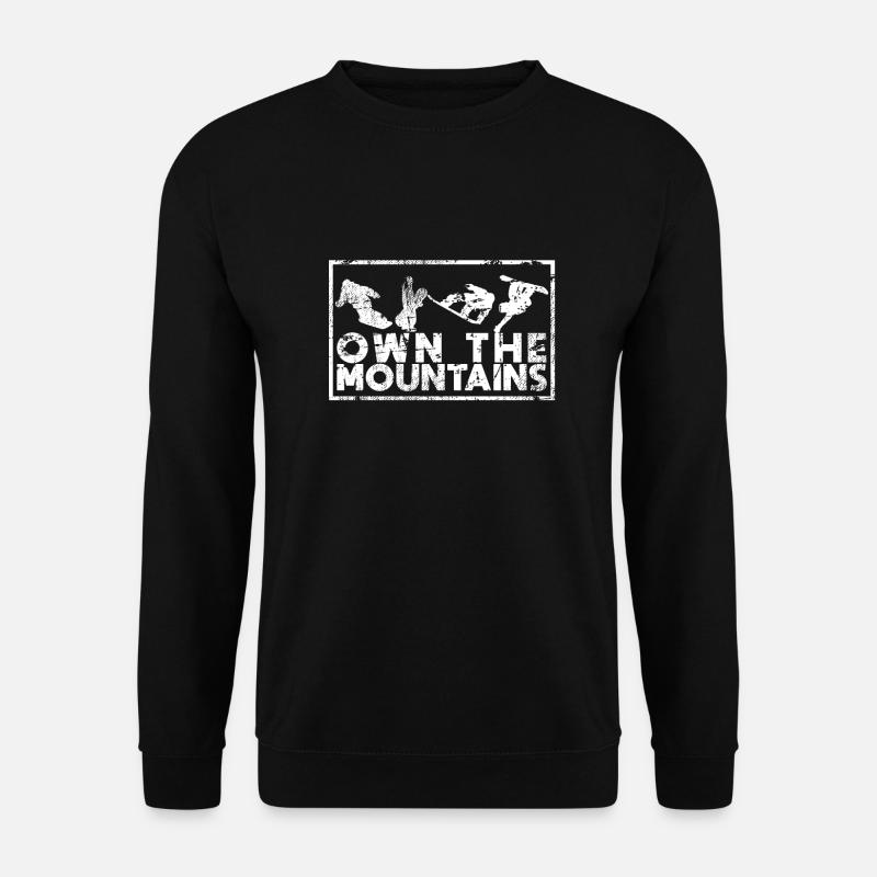 Own the mountains - Unisex Sweatshirt - black