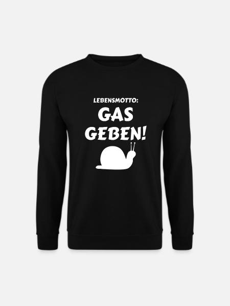 Lebensmotto Lustig - Unisex Pullover - Schwarz
