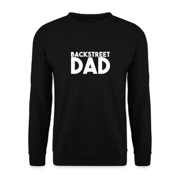 Backstreet dad - Unisex Pullover - Schwarz - Vorne - Alina (178cm) & Michal (187cm)