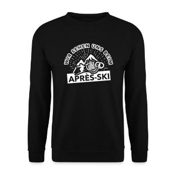 Après-Ski - Unisex Pullover - Schwarz - Vorne - Alina (178cm) & Michal (187cm)